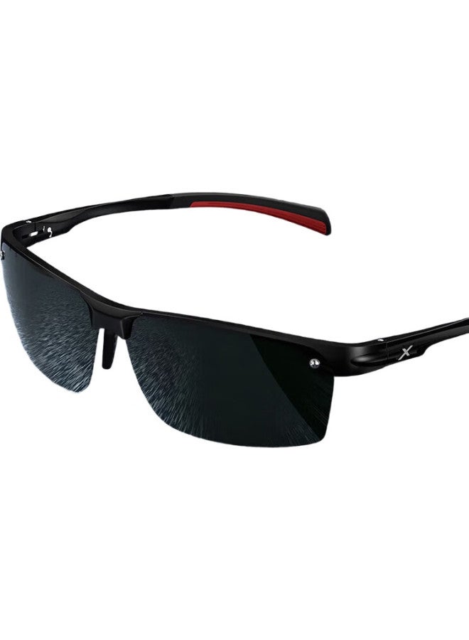 CAXMAN Sunglasses For Men, Aluminum-Magnesium High-Definition Polarized Driving Glasses, Outdoor Sports Cycling Glasses, Trendy Driving Sunglasses - Image 2