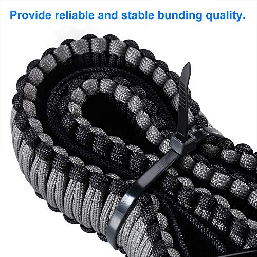 TANTTI Zip Ties 8 inch Black Zip Ties with 50 Pounds Tensile Strength,Cable Ties,100 Pack, by Tantti Supply - Image 4