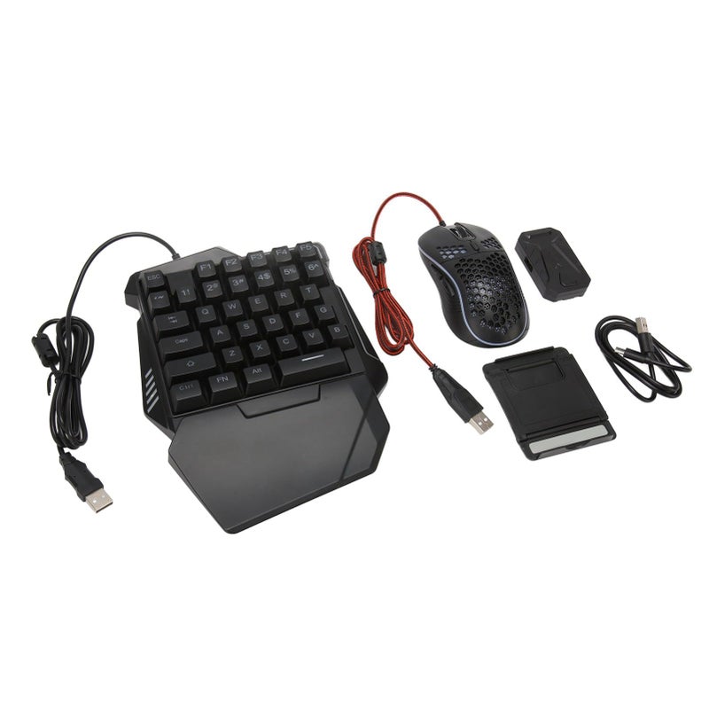 محول ماوس ولوحة مفاتيح الألعاب RGB مع محول الأسلاك للاعبين النار - Image 2