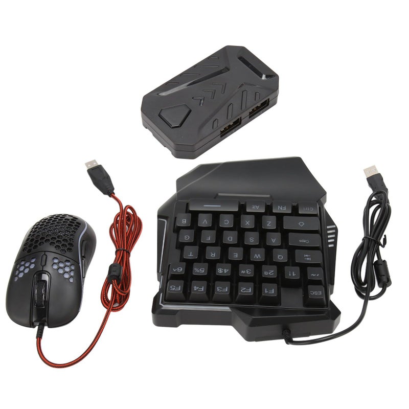 محول ماوس ولوحة مفاتيح الألعاب RGB مع محول الأسلاك للاعبين النار - Image 3
