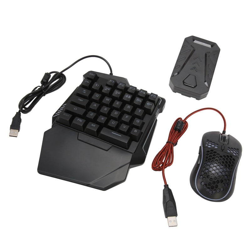 محول ماوس ولوحة مفاتيح الألعاب RGB مع محول الأسلاك للاعبين النار - Image 5