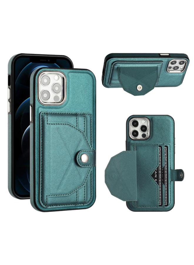 Zaboon Case For iPhone 12 / 12 Pro Shockproof Leather Phone Case with Card Holder - Image 1