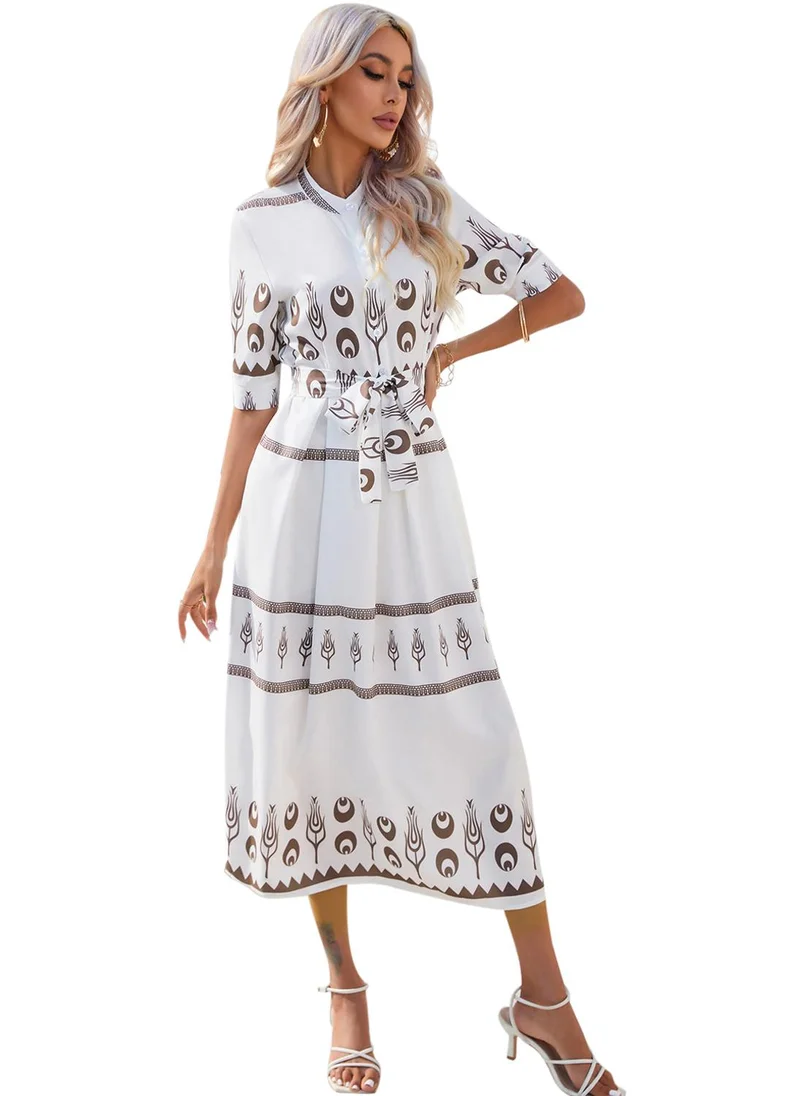 YUNIQEE Printed Midi Dress