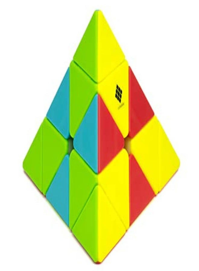 Cubelelo Drift Pyraminx Puzzle Speedcube | Beginner Starter Cube for Kids 3+ Year Old & Above | Triangle Pyramid Shape Stickerless 3x3 Cubes Toy | Ideal for Boys Girls Children 4 5 6+ Years & Adults - Image 1