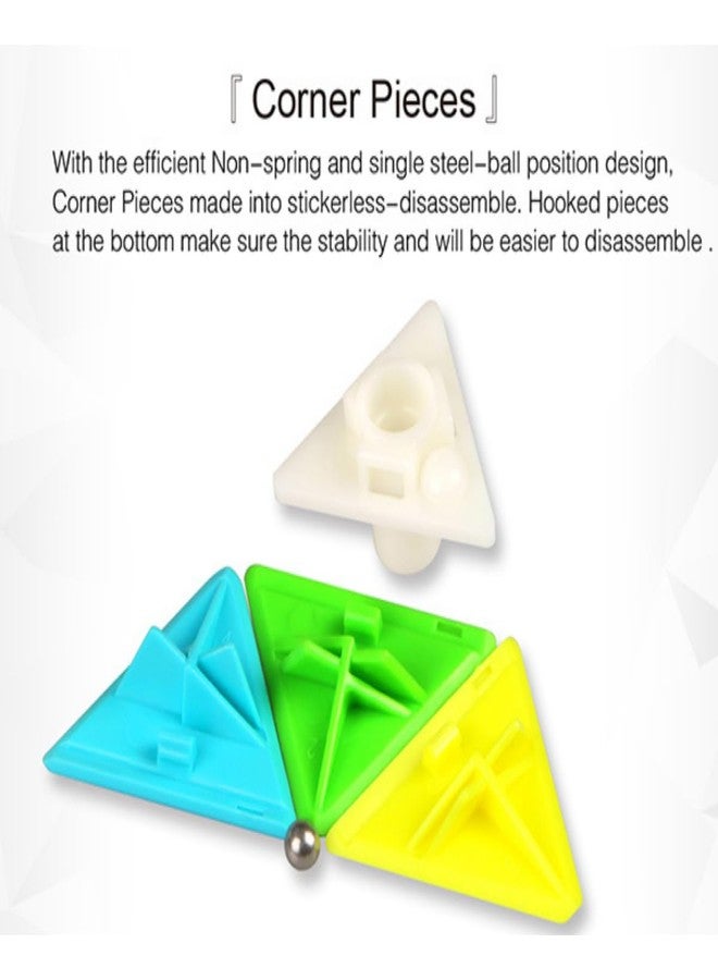 Cubelelo Drift Pyraminx Puzzle Speedcube | Beginner Starter Cube for Kids 3+ Year Old & Above | Triangle Pyramid Shape Stickerless 3x3 Cubes Toy | Ideal for Boys Girls Children 4 5 6+ Years & Adults - Image 4