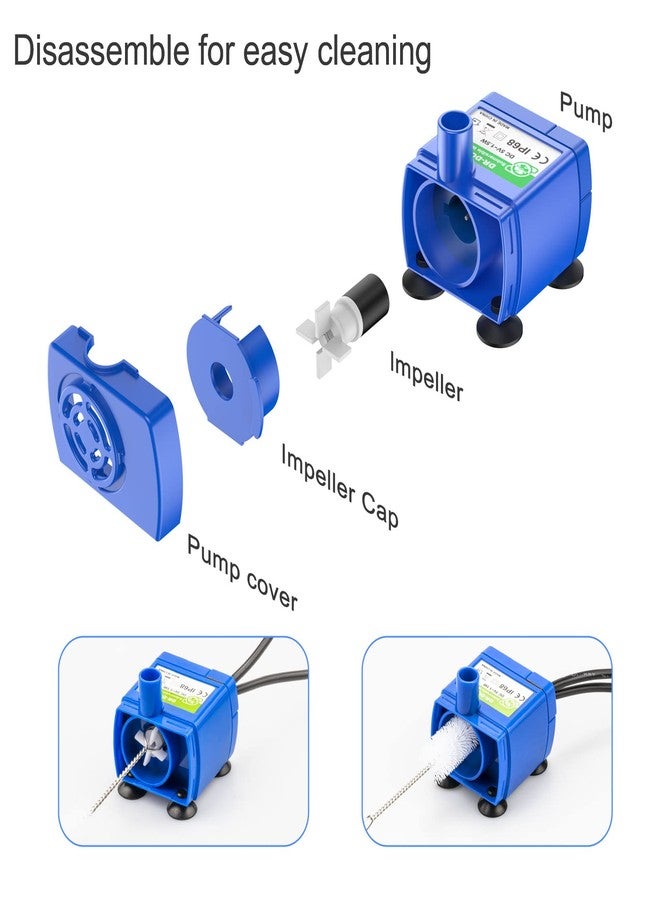 Wonder Creature Cat Water Fountain Pump, Replacement Pump for Round, Cubic and Crystal Cat Water Fountain, Pet Fountain Pump - Image 5