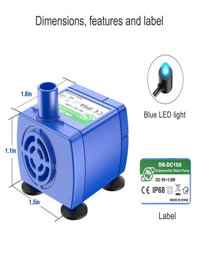 Wonder Creature Cat Water Fountain Pump, Replacement Pump for Round, Cubic and Crystal Cat Water Fountain, Pet Fountain Pump - Image 4
