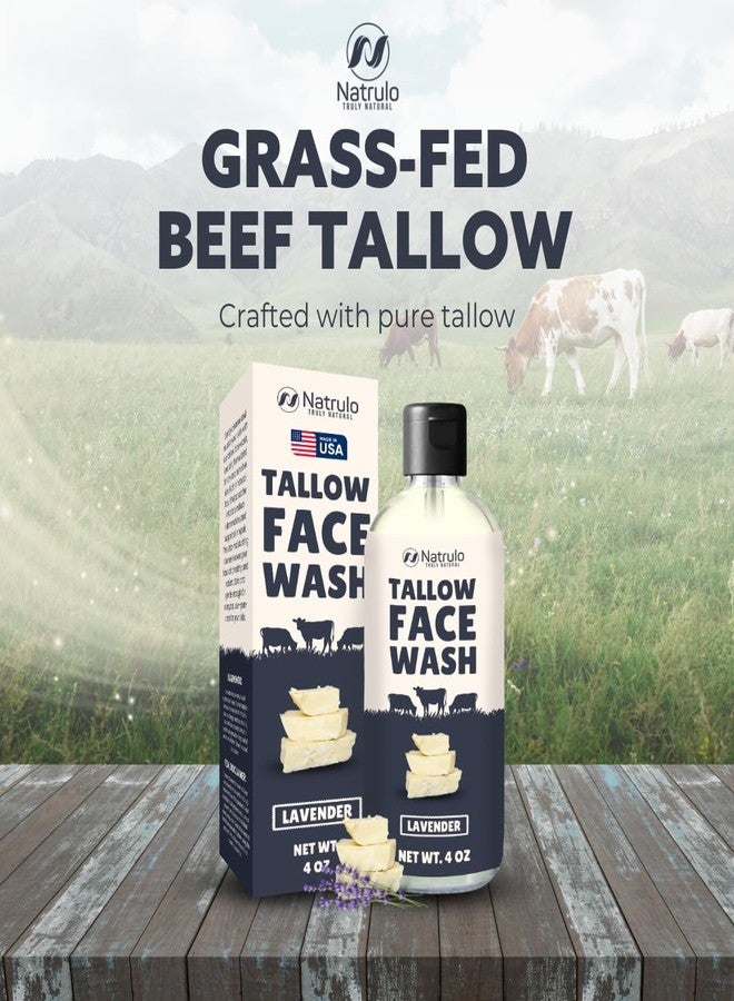 Natrulo Beef Tallow Soap – All Natural Grass Fed Tallow Face Wash – Moisturizing, Exfoliating Face Cleanser Great for Eczema, Dry, Itchy, Sensitive Skin – Handcrafted Bath Soap for Adults, Kids, Made in USA - Image 2