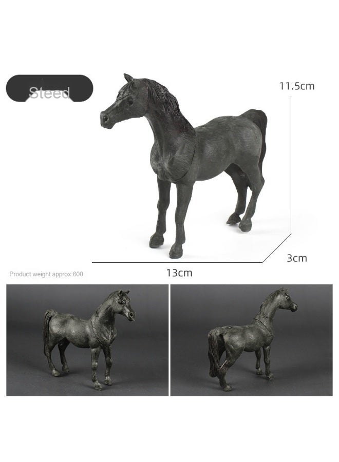 NIBEMINENT Cross-Border Realistic Horse Model Toy Set for Kids - Static Horse Figurine