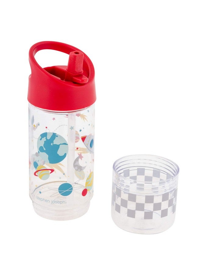 ستيفن جوزيف زجاجات ستيفن جوزيف ذات الغطاء القابل للطي مع حاوية للوجبات الخفيفة - مساحة، نظام التشغيل (SJ1153) - Image 2