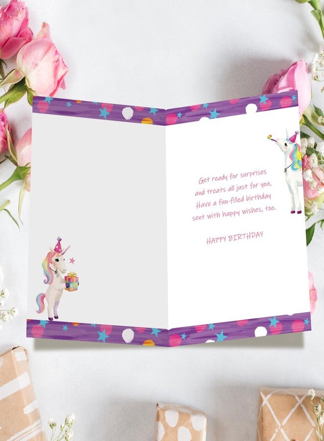 FANCYLUCKY Happy 5th Birthday Card Gift for Girls, Cute 5 Year Old Birthday Decoration for Daughter Granddaughter Niece - Image 2