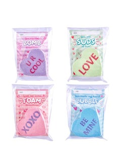 JOYIN 12 Packs Valentine’s Day Heart Shape Bath Bomb with Cards for Valentine Party Favors Valentine Exchange Gifts Valentine’s Greeting Cards  - Image 5