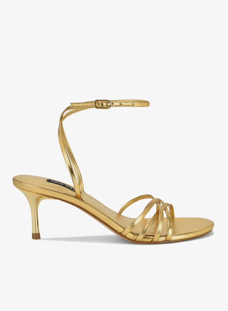 Ankle Strap Mid Heel Sandals