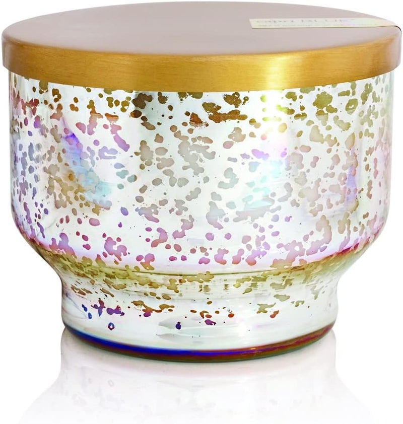 Capri Blue Mercury Iridescent Inverted Jar Candle - 10 Oz - Pineapple Flower - Image 1