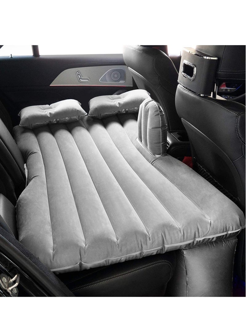 ELTRAZONE Haomaomao Car Air Mattress Travel Inflatable Back Seat Air Bed Cushion with Auto Pump and Two Pillows, Portable Camping Vacation Rest Sleeping Pad Fits Universal SUV Truck Minivan Separable Extended - Image 1