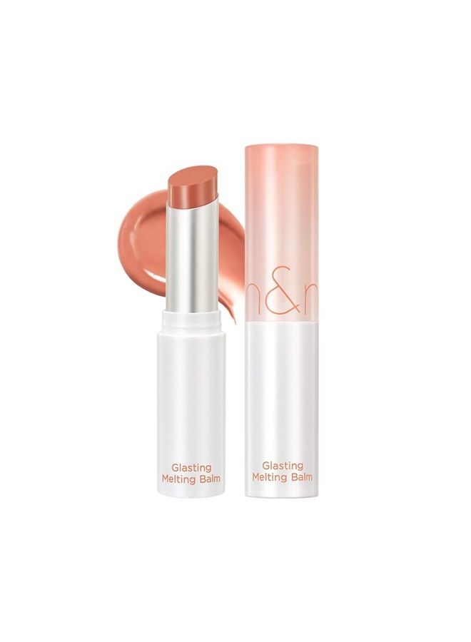 rom&nd Glasting Melting Balm 3.5g, 01 COCO NUDE, Glossy, Pump Lips, Moisture, Translucent, Water Bomb, High Pigmented, Vegan - Image 1