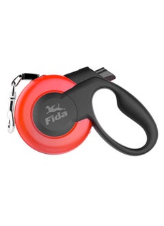 fida Retractable Dog Leash Heavy Duty Mars Series Red Large( 5M/16ft) 