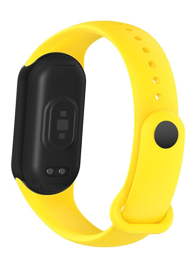 Soft Silicone Strap Replacement Band For Xiaomi Mi Band 8 - Yellow - Image 2