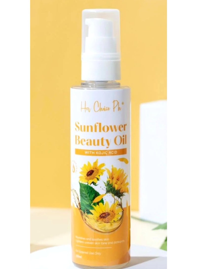 Her Choice Ph Sunflower Beauty Oil with Kojic Acid (100ml)