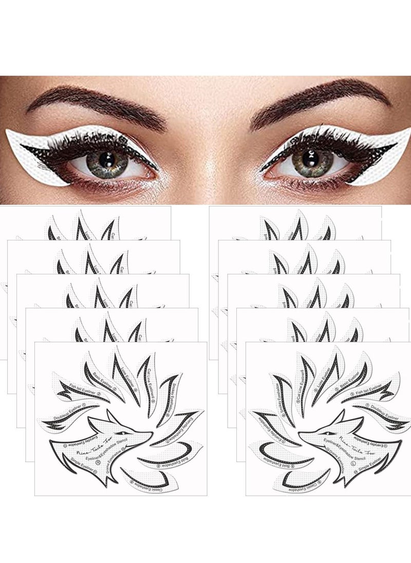KASTWAVE - Eyeliner Eyeshadow Stencil Sticker - Image 1