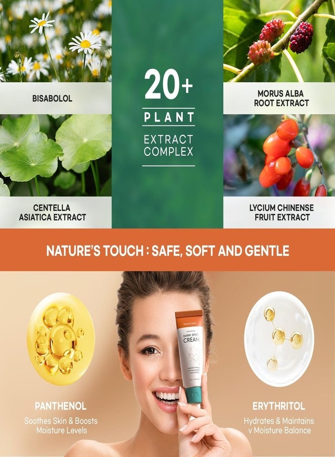 Natural Vine Dark Spot Corrector: Dark Spot Remover for Face Body in 4-8 Weeks - Instant Concealing & Age Brown Sun Faded Spot Remover Melasma Freckles Correcting with Niacinamide for Women & Men 60g - Image 4