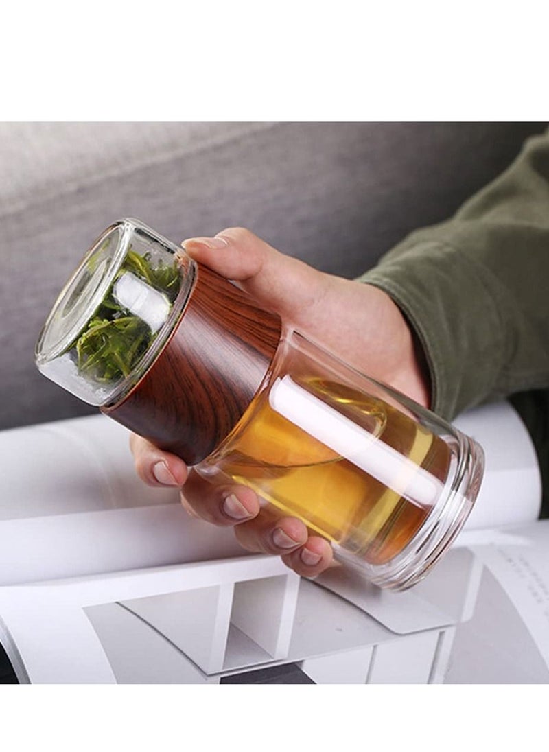 XiuWoo - Leakproof Travel Mug with Strainer Tea Tumbler 230ml - Image 1