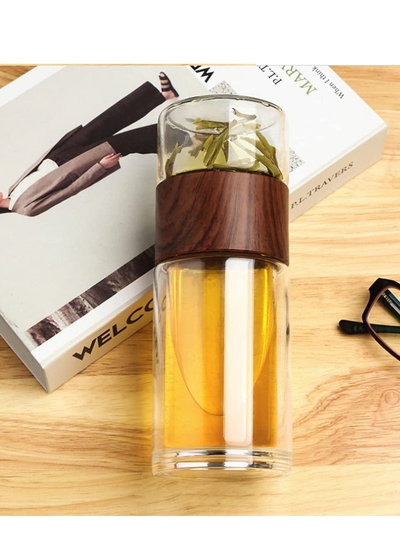 XiuWoo - Leakproof Travel Mug with Strainer Tea Tumbler 230ml - Image 1