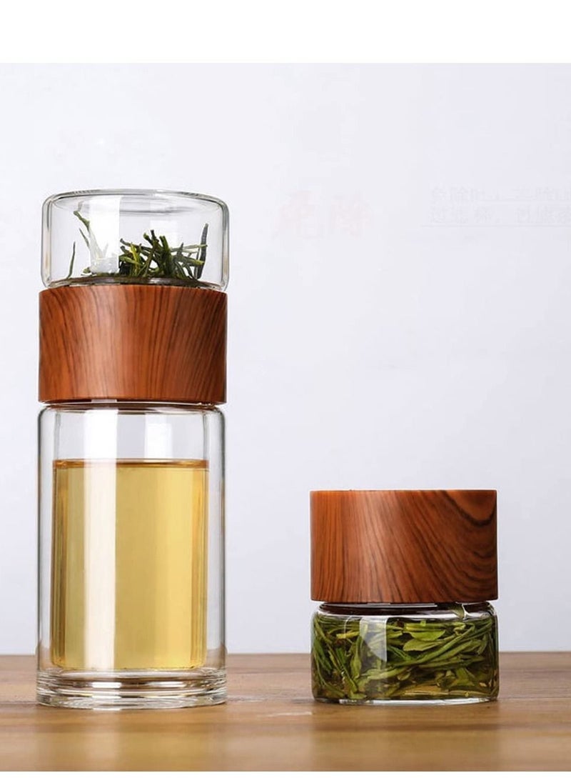 XiuWoo - Leakproof Travel Mug with Strainer Tea Tumbler 230ml - Image 1