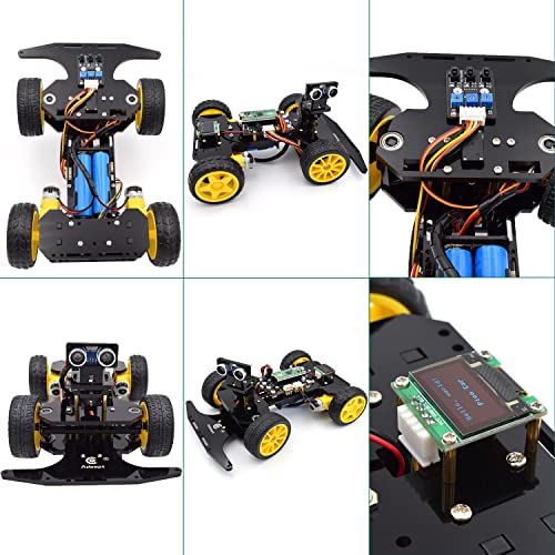 Adeept Smart Car Kit Compatible with Raspberry Pi Pico, Line Tracking, Obstacle Avoidance, Colorful Light, DIY STEM IR Remote Controlled Educational Robot Car Kit with MicroPython Code and Tutorials - Image 5