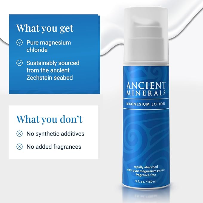 Ancient Minerals Magnesium Lotion of Pure Genuine Zechstein Magnesium Chloride - Best uesd for Topical Skin Application on Sensitive Skin (5oz) - Image 2