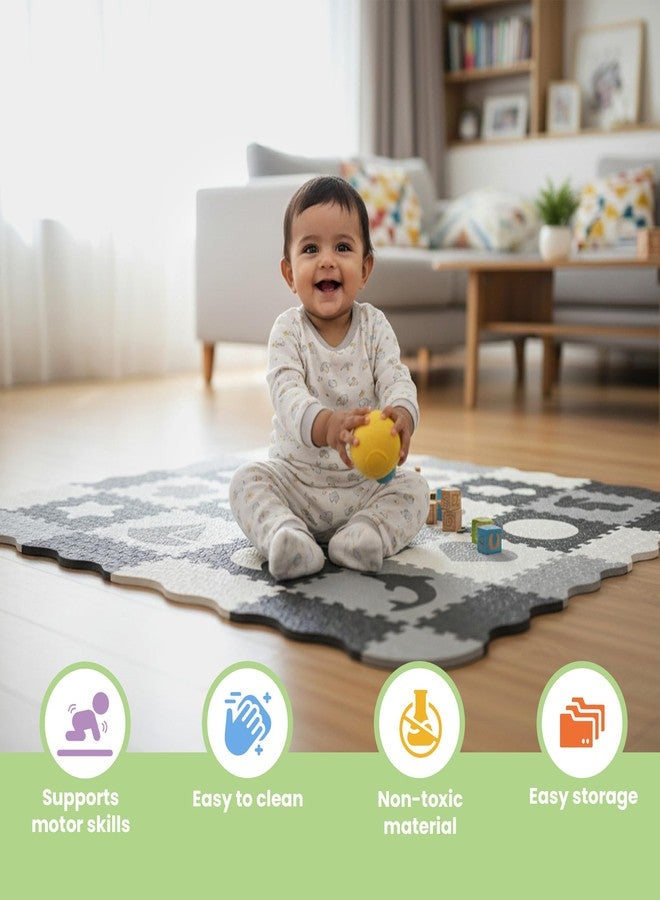 Nuluv Tots Trail Soft Foam Play Mat with Safety Fence for Babies and Toddlers, Large Non-Toxic Interlocking EVA Foam Floor Mat for Crawling and Play, for Kids 6+ Months - Image 5