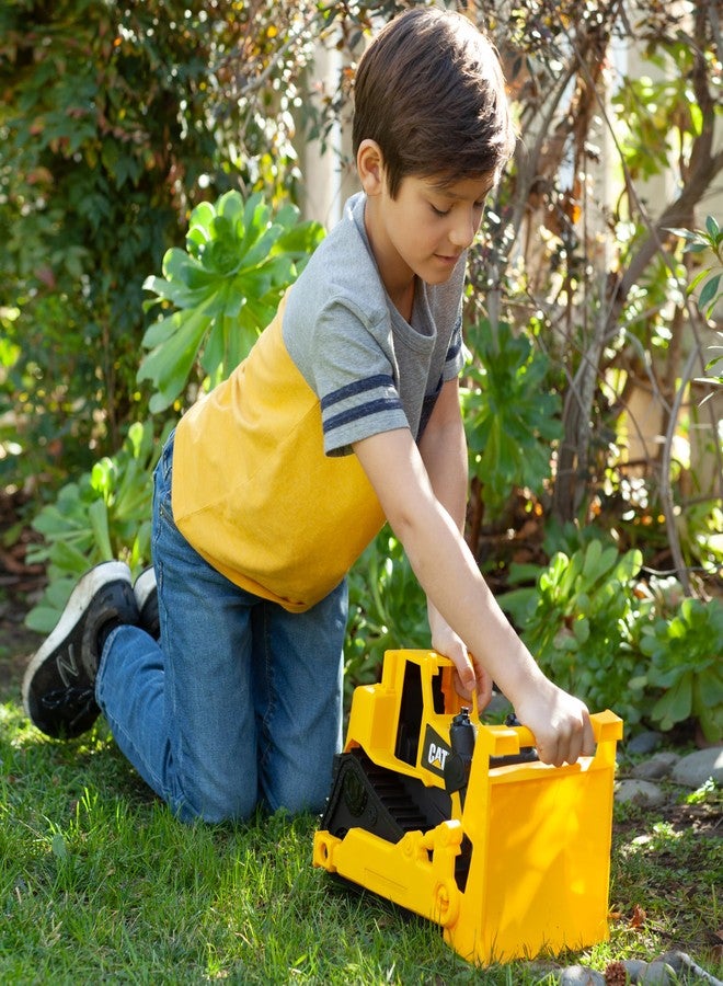 CAT Construction Toys, 15" Bulldozer Construction Toy, Ages 2+, Sturdy Plastic, No Batteries Required, Tough Rigs Series - Image 3