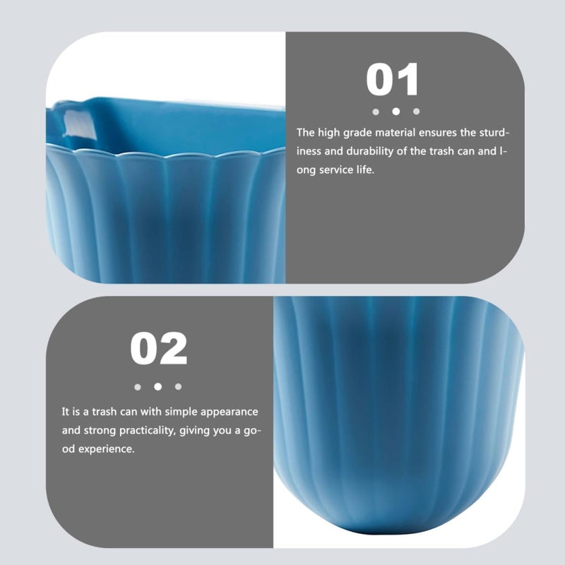 Ipetboom Wall-Mounted Kitchen Trash Can 4pcs Flower Shape Plastic Hanging Waste Bin Punch-Free Cupboard Door Garbage Container for Home Kitchen Compost - Image 4