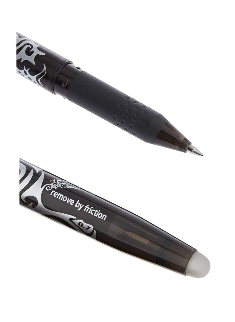 PILOT 3-Piece Frixion Erasable Ball Pen 0.7mm Tip Black Ink  - Image 2
