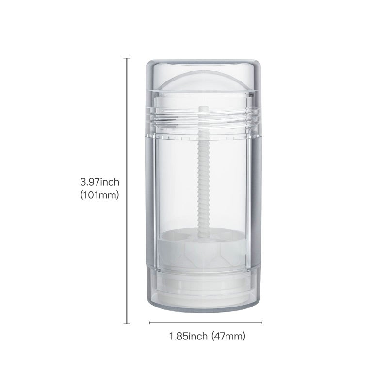 Tekson 2.5oz Empty Refillable Deodorant Containers, 3PCS Twist-UP Containers Tubes, Empty Balm Travel for Lotion Stick(Clear) - Image 5