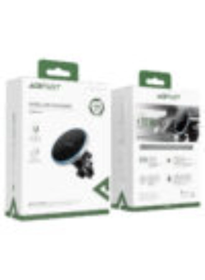 ACEFAST Fast Wireless Charger Car Mount Magnetic Holder D3, 15W Output, Air Vent Mount, Magnetic Positioning, Support Horizontal and Vertical Screens - Silver - Image 5