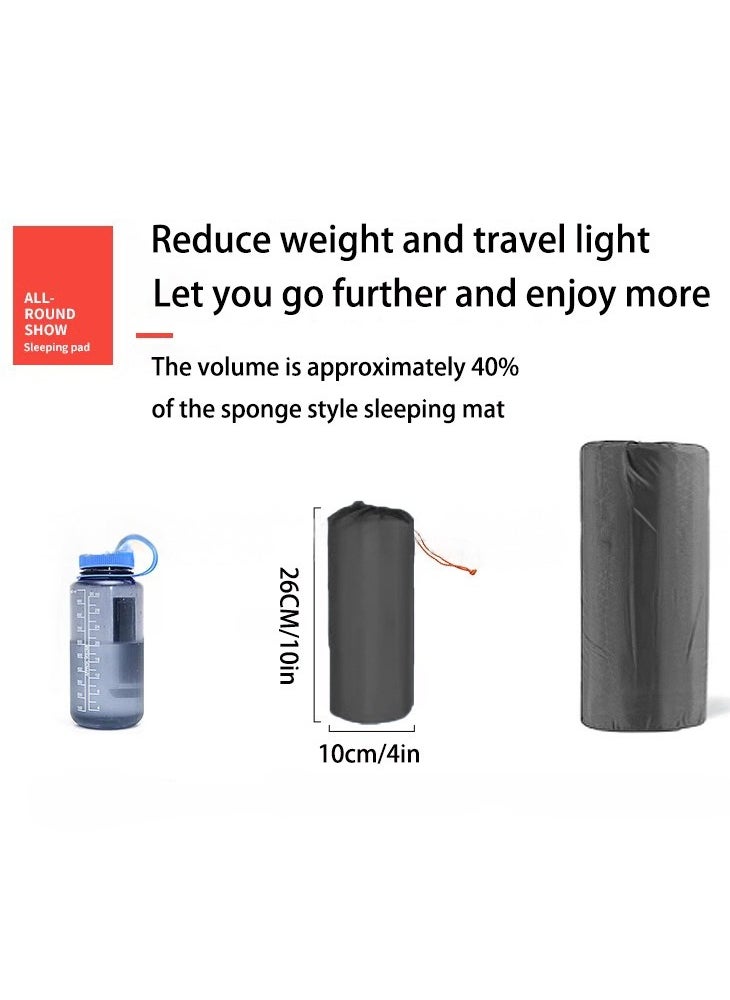 XiuWoo Ultralight Inflatable Sleeping Mat, Foldable Camping Sleeping Pad, Outdoor Waterproof Camping Air Mattress with Pillow, Pump, Storage Bag for Camping, Backpacking, Hiking, Tent Traveling  - Image 5
