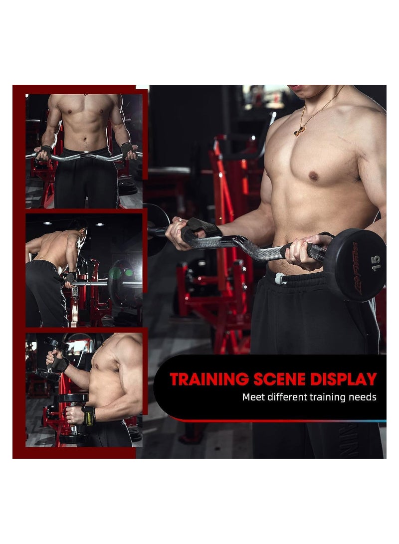 Cushioned Leather Weight Lifting Wrist Straps for Men & Women, Durable Weightlifting Grips for Enhanced Workout Performance  - Image 4