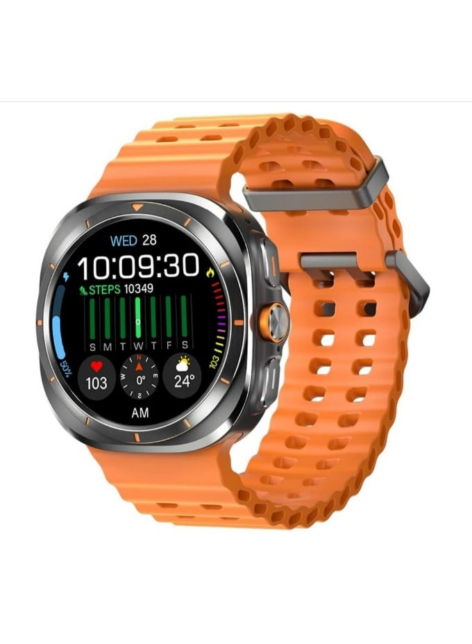 Haino Teko Smart Watch RW 59 Ultra with Round AMOLED Screen Display and 3 Pairs Straps and Wireless Charger Multicolour - Image 2