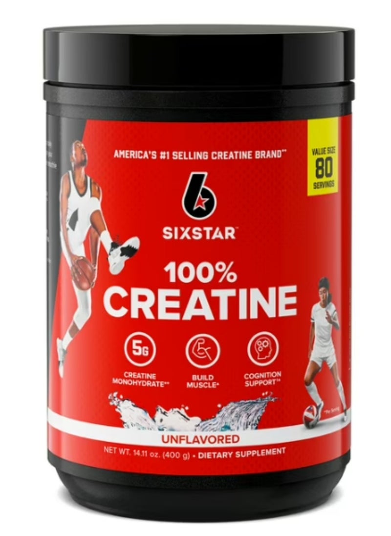 SIX STAR Creatine Powder Unflavored 400 g  - Image 1