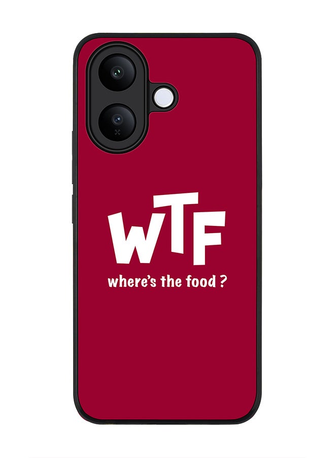 For vivo V60 Lite 5G / V60 Lite 4G Case,Slim fit Camera Protection, Shockproof Thin Phone cover  - Where's the food?