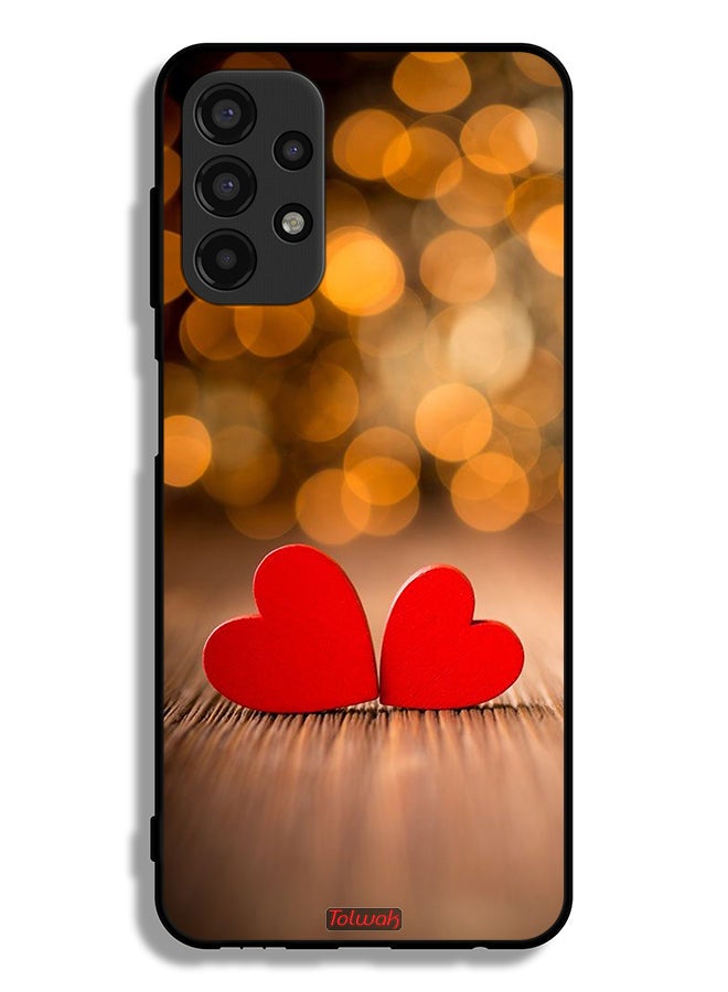 Tolwak Samsung Galaxy A13 4G Protective Case Cover Two Beautiful Hearts - Image 1