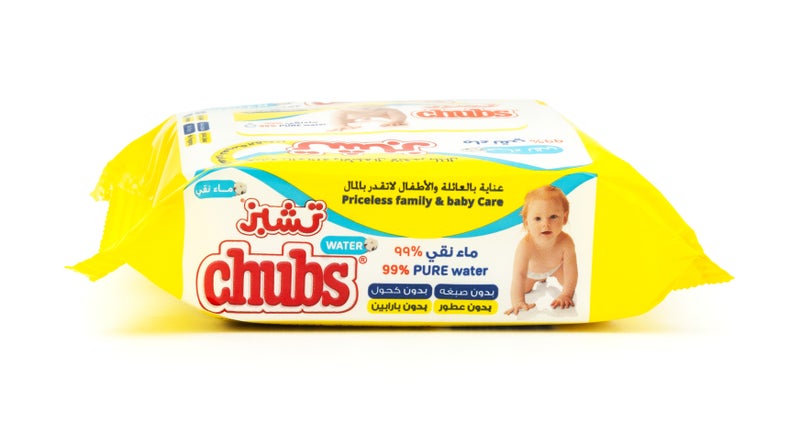 Chubs مناديل مبللة بالماء - 98% من الماء - مناديل أطفال خالية من الكحول - عبوة 20 منديل - Image 3