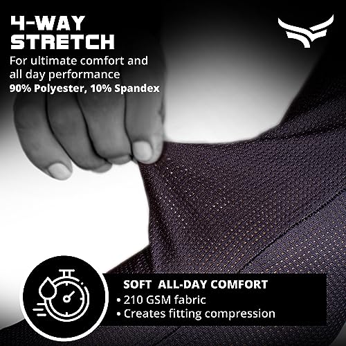XTRIM Unisex Arm Compression Sleeves for Outdoor & Indoor, Dust and Sun Protection Sleeves for Men & Women, Arm Sleeves for Bike Riding, Cricket, Running & Basketball (Medium, Jet Black) - Image 5