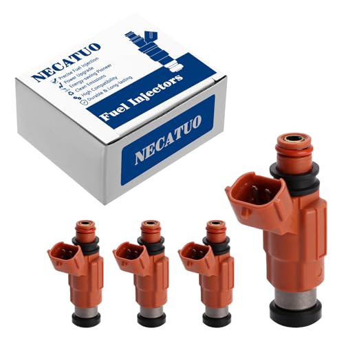 NECATUO Set of 4 Fuel Injectors Compatible with Yamaha Outboard 115 HP Marine Mitsubishi Eclipse Galant Mirage Chrysler Dodge Suzuki Replaces FJ344 CDH210 1571065D00 - Image 1