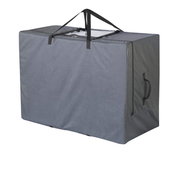 FOLDING MATTRESS STORAGE BAG HEAVY DUTY CARRY CASE FOR TRIFOLD GUEST BED FITS 6 TWIN TWIN XL MATTRESSGREY