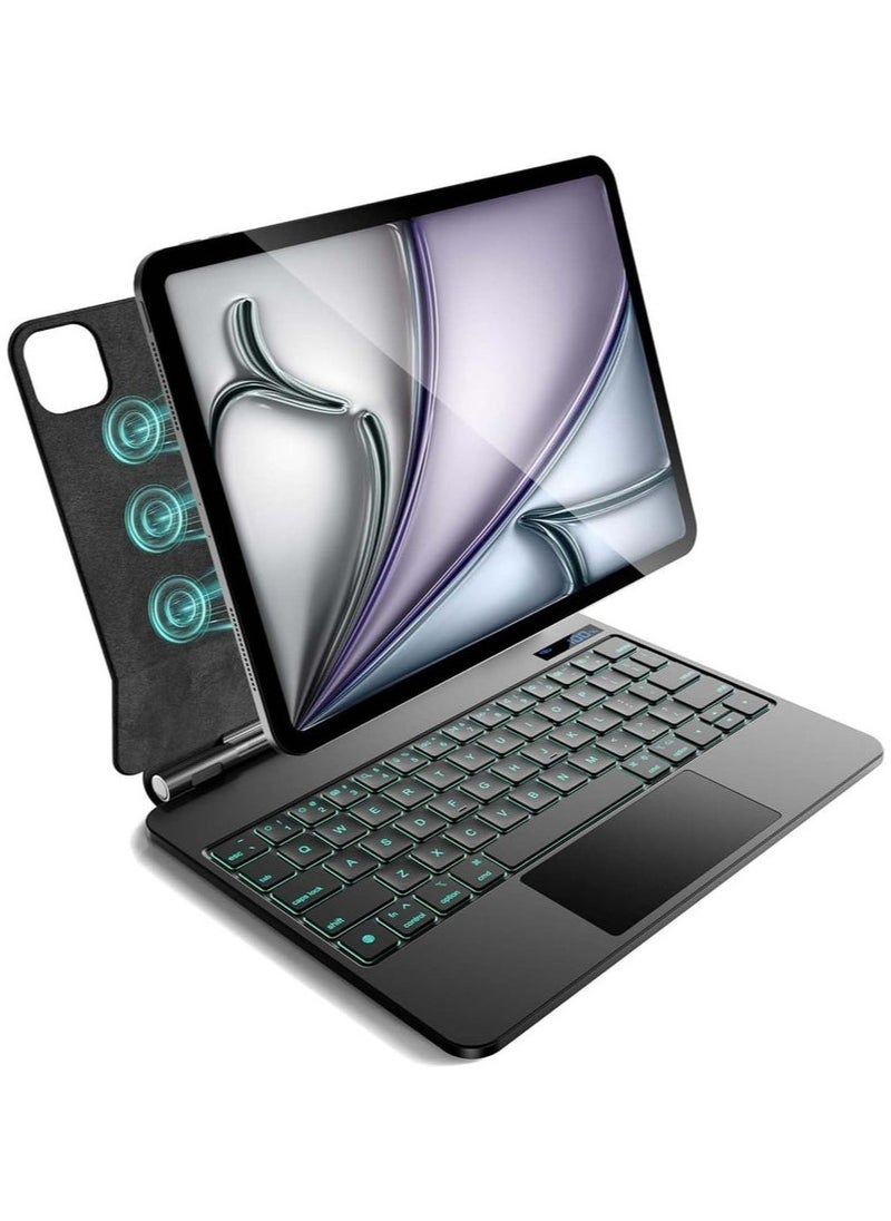 Protect PROTECT Magnetic Tablet Keyboard for iPad Pro 13-inch (2024) | Bluetooth, Trackpad, Backlit, Black – Model: HL118-129S  - Image 1