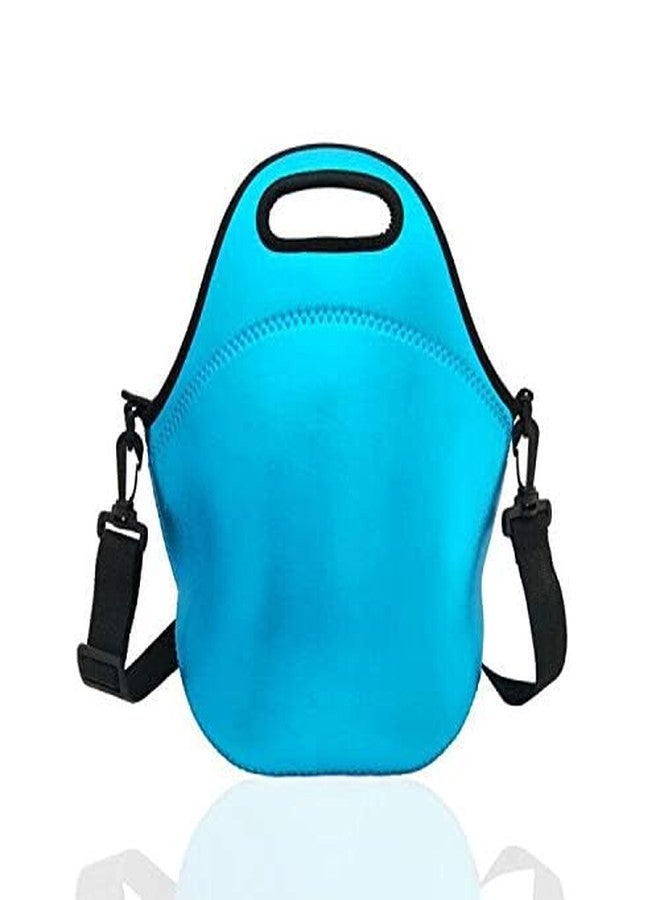 YIDA Neoprene Insulated Lunch bag, Lunch tote Boxes Bags for Women Men Work Office Picnic Travel (Blue) - Image 2