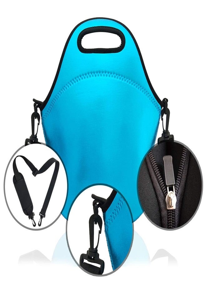 YIDA Neoprene Insulated Lunch bag, Lunch tote Boxes Bags for Women Men Work Office Picnic Travel (Blue) - Image 5