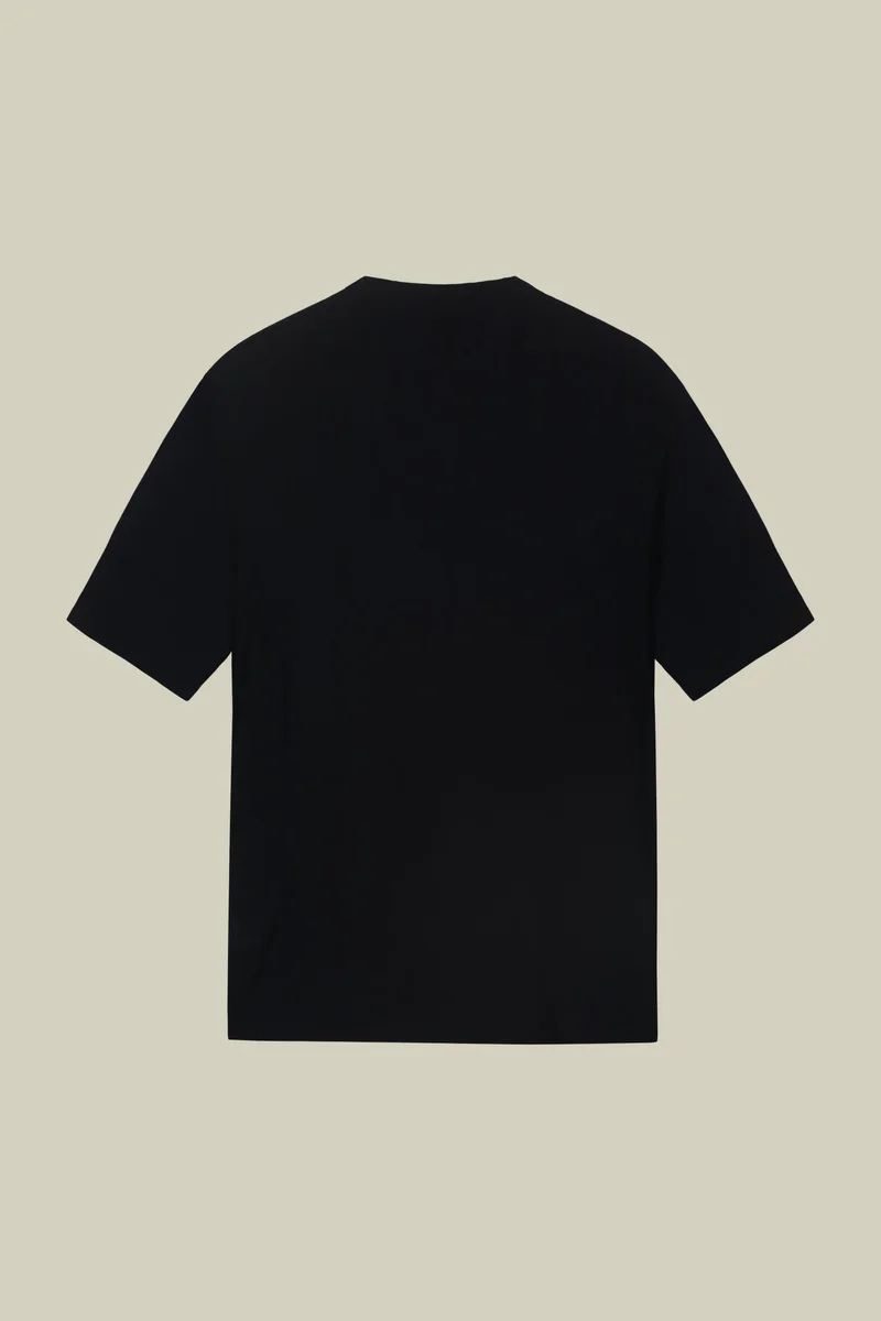 Doppelganger Blue Men's 100% cotton crepe knitted T-Shirt with short sleeves - Blue Navy for Men | Best Price UAE